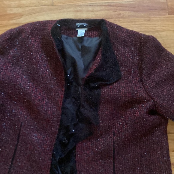Chicos SZ 3 Tweed Sequin Blazer - Picture 4 of 7